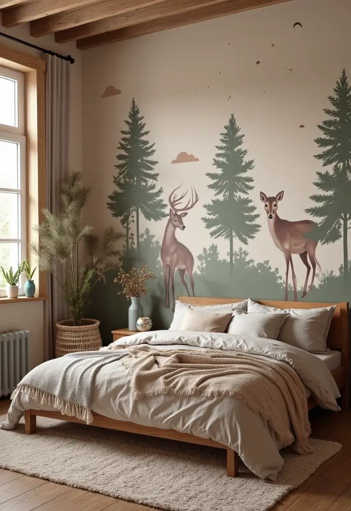 25 Kids Room Ideas for Girls Bedroom That Feel Magical - 12. Magical Woodland Creatures