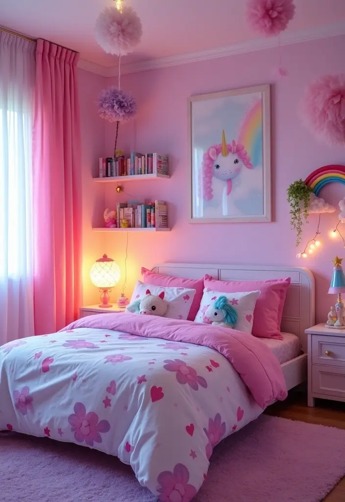25 Kids Room Ideas for Girls Bedroom That Feel Magical - 2. Magical Unicorn Haven