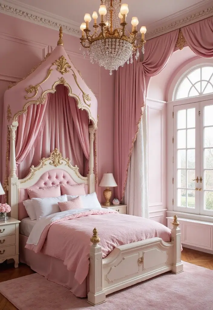 25 Kids Room Ideas for Girls Bedroom That Feel Magical - 20. Fantasy Castle Kingdom