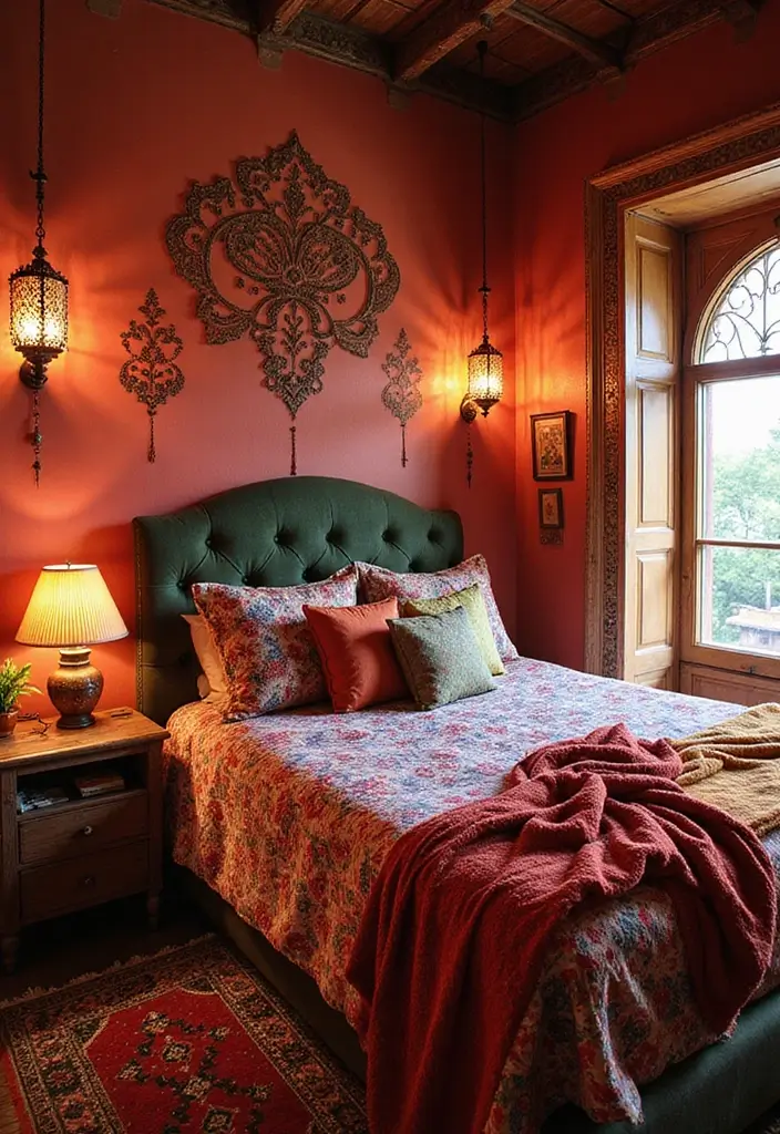 25 Kids Room Ideas for Girls Bedroom That Feel Magical - 22. Indian Henna Magic