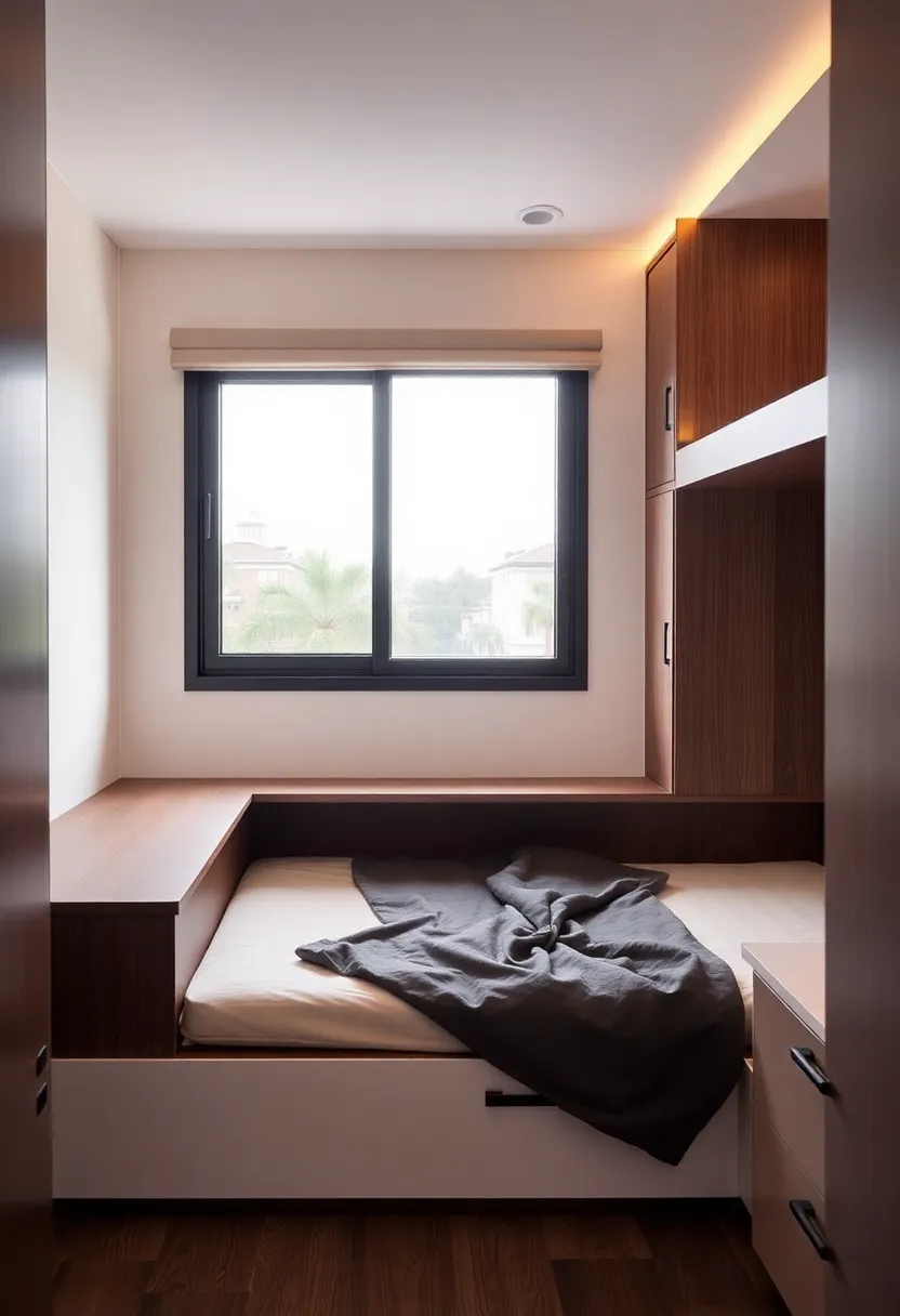 25 One Window Bedroom Ideas That Maximize Light & Style - 13. Multi-Functional Beds