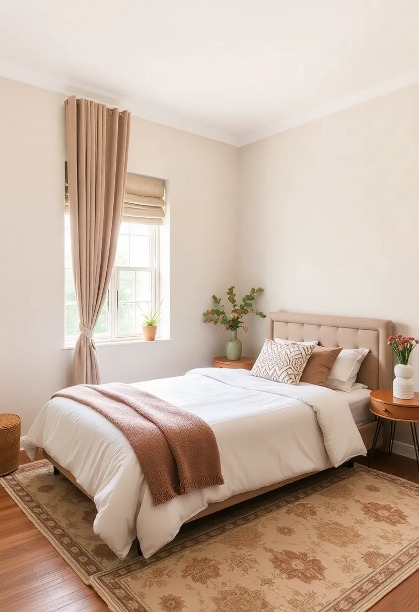 25 One Window Bedroom Ideas That Maximize Light & Style - 14. Elegant Rugs