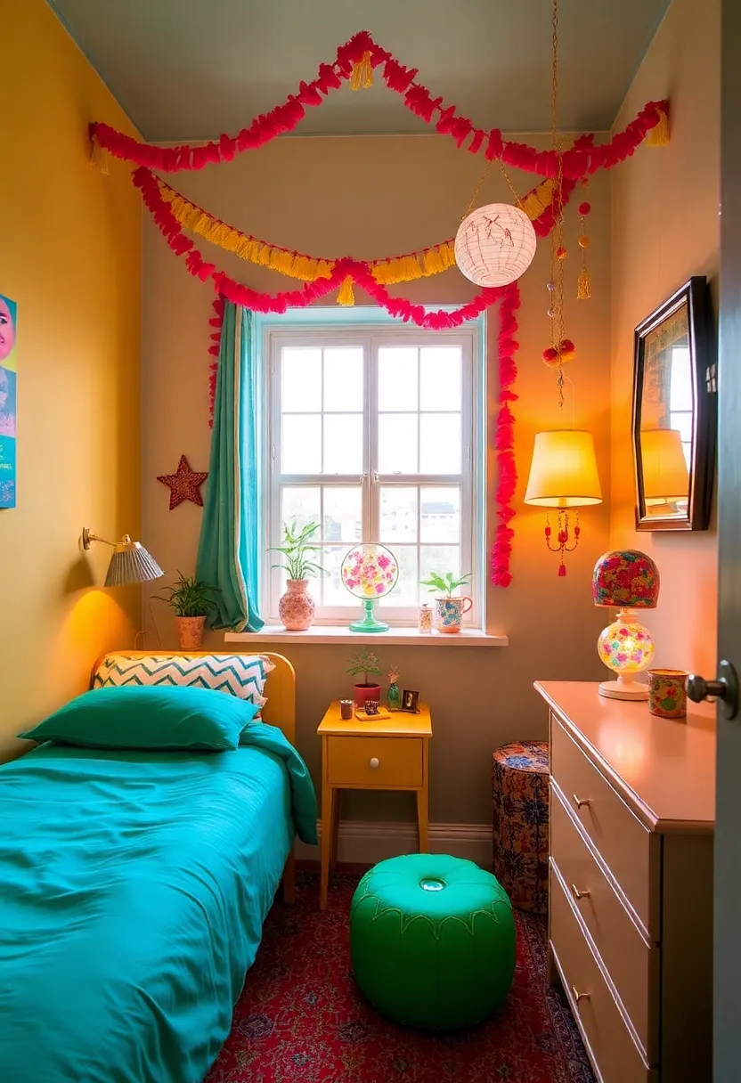 25 One Window Bedroom Ideas That Maximize Light & Style - 23. Whimsical Decor Touches