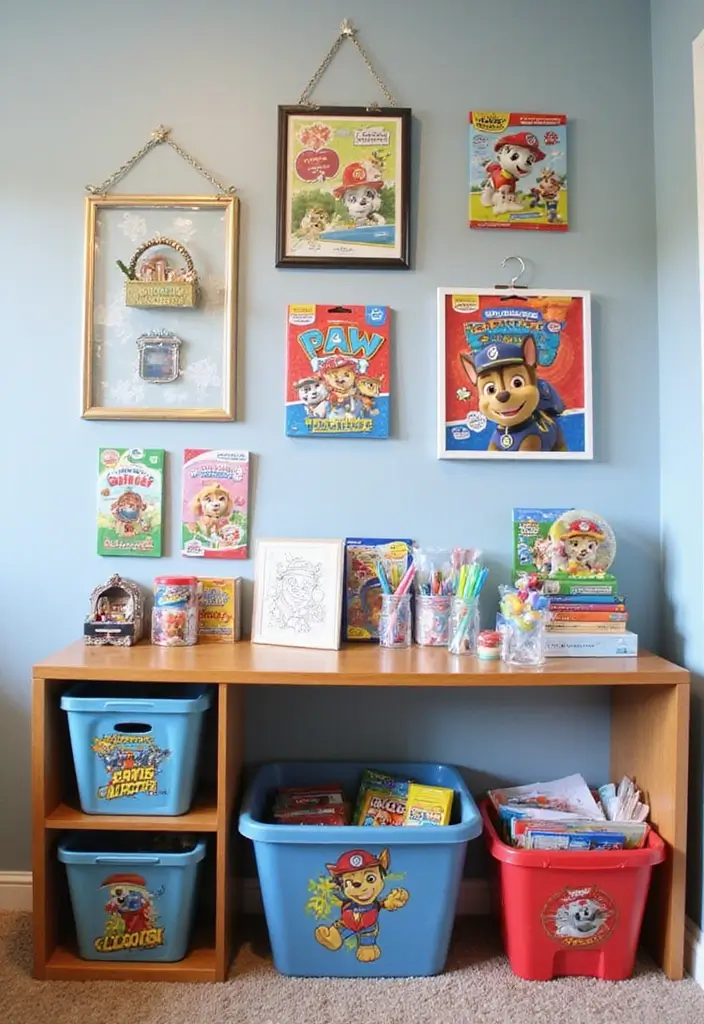 25 Paw Patrol Bedroom Ideas for Boys That Are Paw-some! - 23. Themed Art Supplies