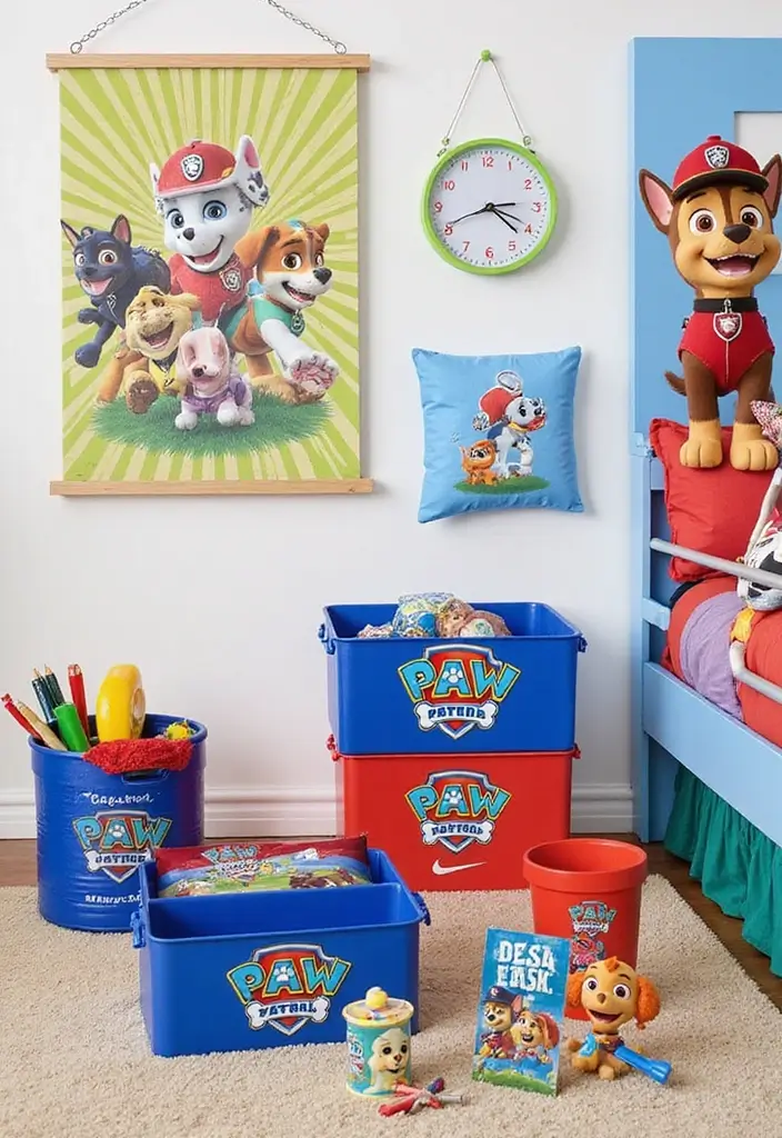 25 Paw Patrol Bedroom Ideas for Boys That Are Paw-some! - 5. Paw Patrol Accessories