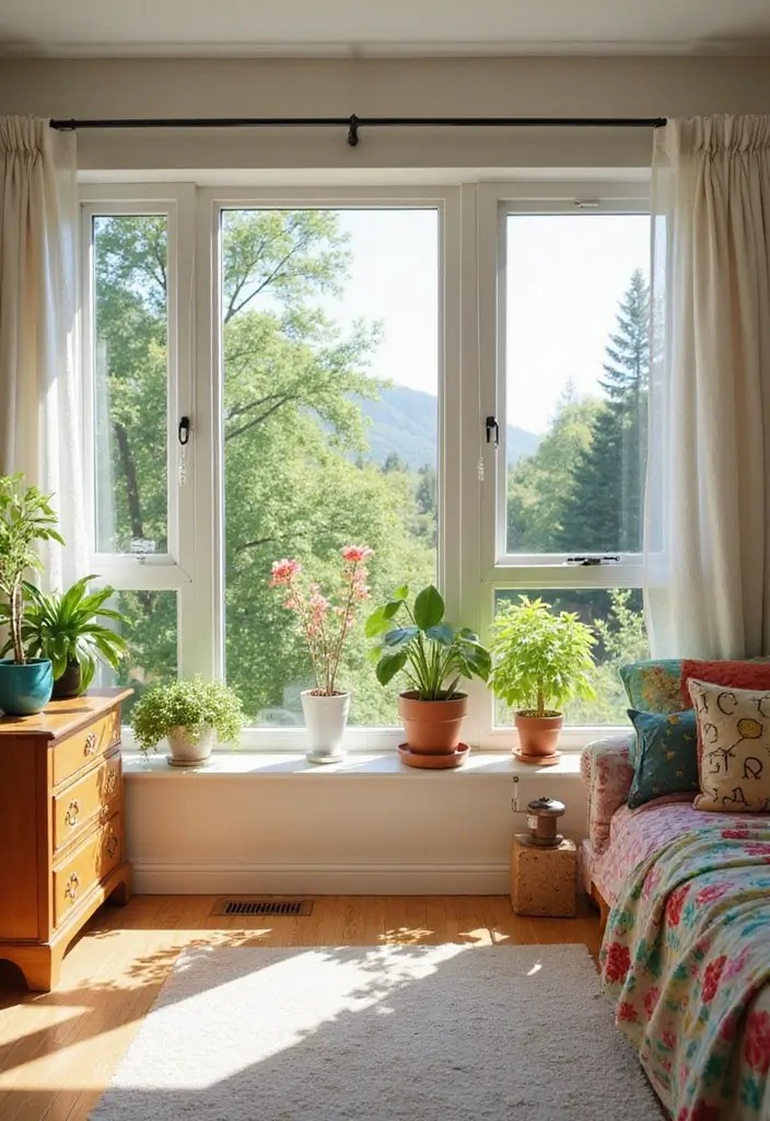 25 Rainbow Bedroom Ideas for Kids That Bring Joy to Every Corner - 14. Rainbow Outdoor View