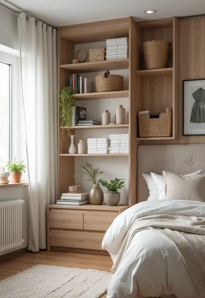 25 Room Ideas for Teenagers Bedroom That Mix Trend & Personality - 11. Stylish Storage Solutions