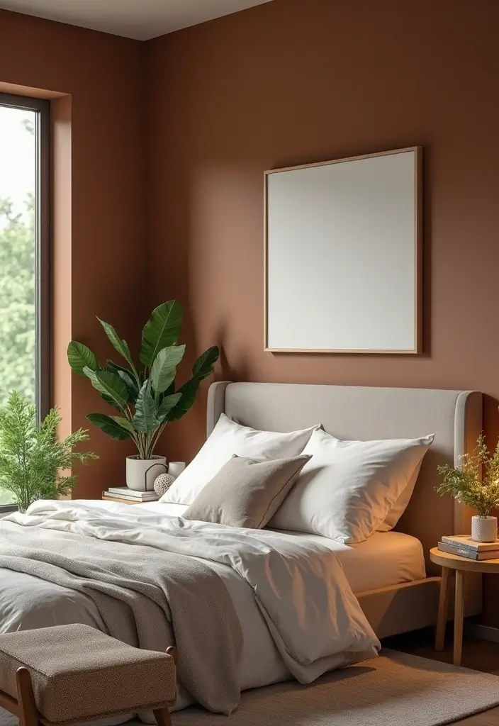 25 Room Painting Ideas Bedroom Aesthetic That Feel Calm & Trendy - 22. Soft Chocolate Brown