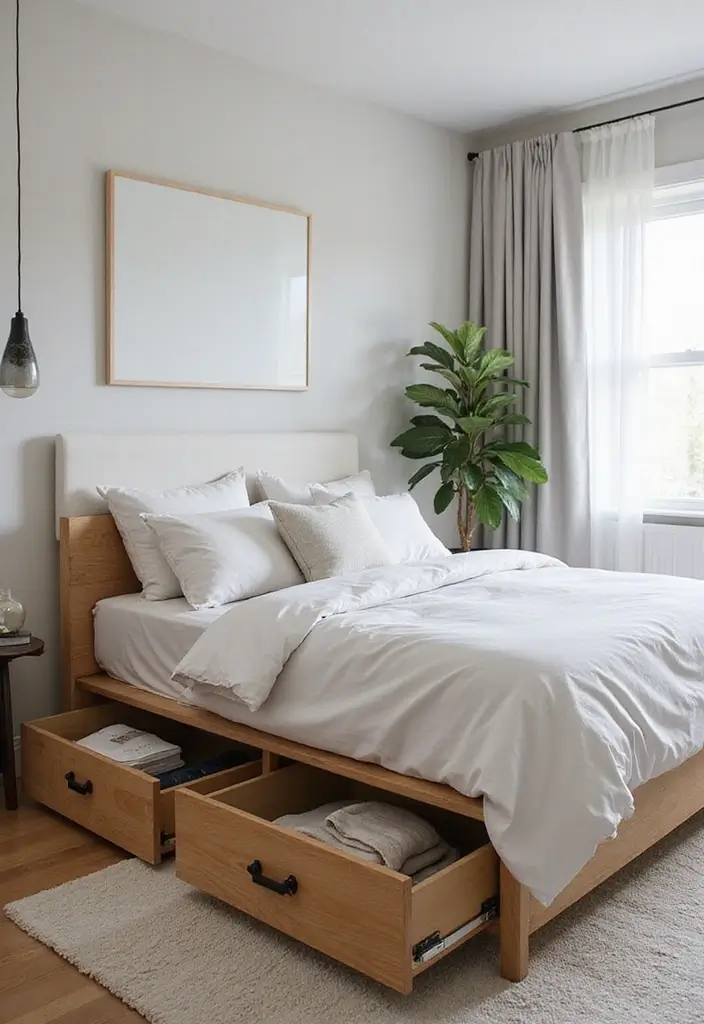 25 Small Bedroom Ideas with Wardrobe That Look Organized & Sleek - 1. Under-Bed Wardrobe Solutions