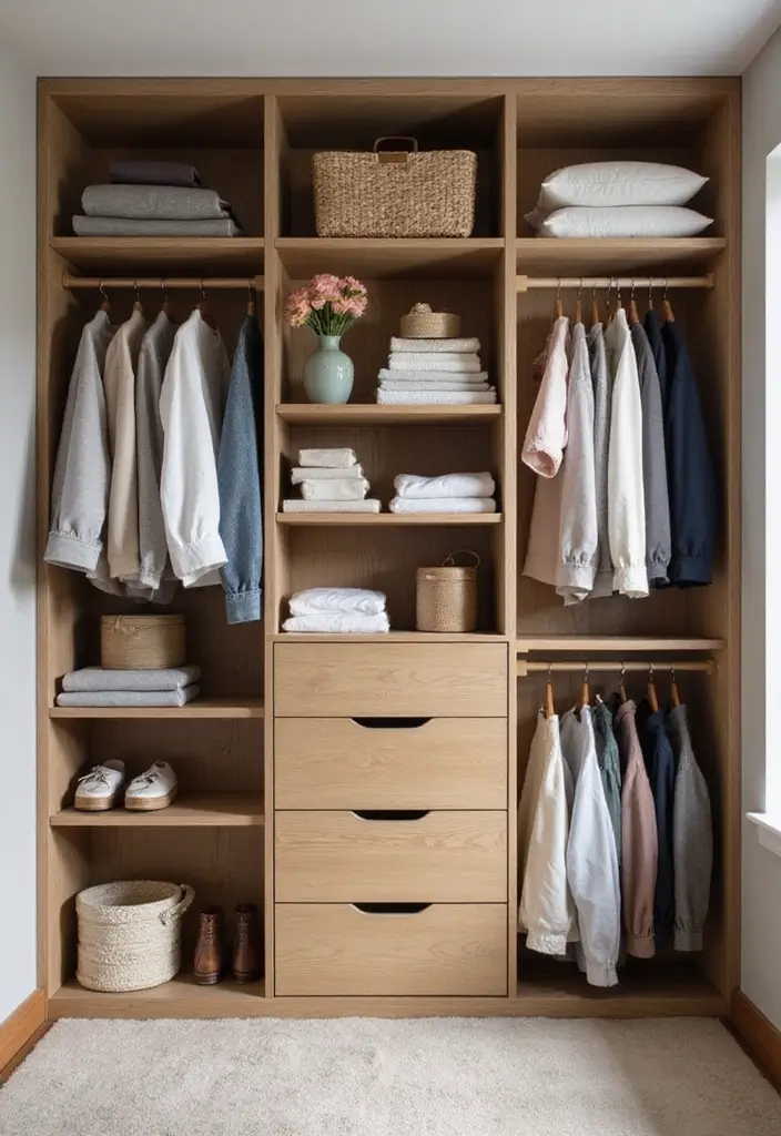 25 Small Bedroom Ideas with Wardrobe That Look Organized & Sleek - 24. Wardrobe Shelving Systems