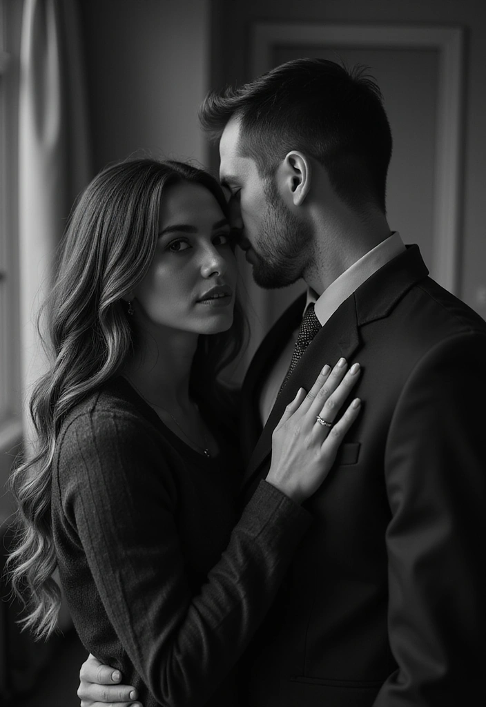 25 Spicy Couples Photoshoot Ideas in Bedroom That Turn Up the Heat - 7. Artistic Black and White