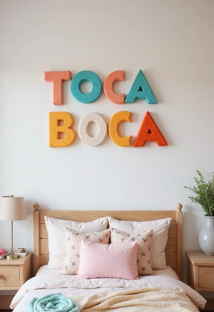 25 Toca Boca House Ideas Free Bedroom That Are Cute & Creative - 7. Personalized Name Decor
