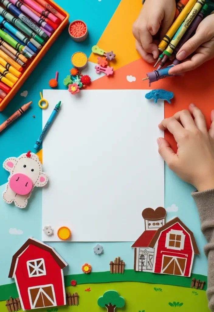 25 Tractor Bedroom Ideas for Little Boys Who Love Wheels - 21. Farm-Themed Art Supplies 1