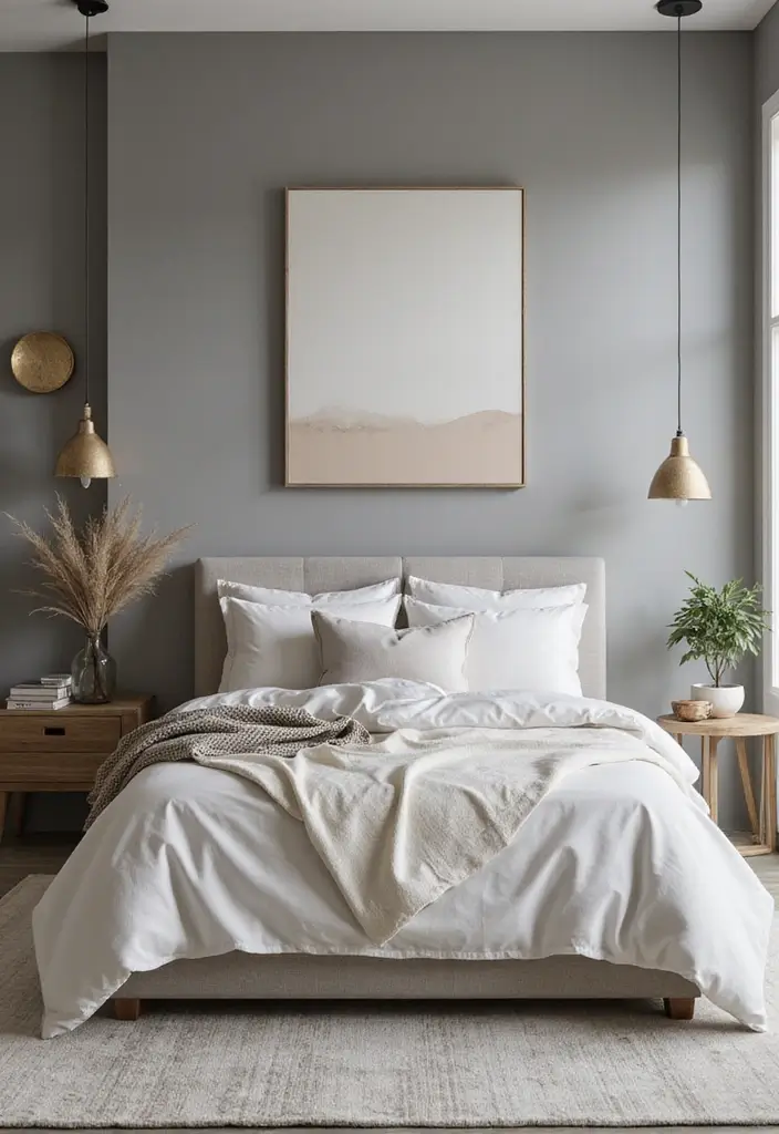 26 Aesthetic Room Color Ideas Bedroom That Make Your Space Feel Dreamy - 19. Soft Gray