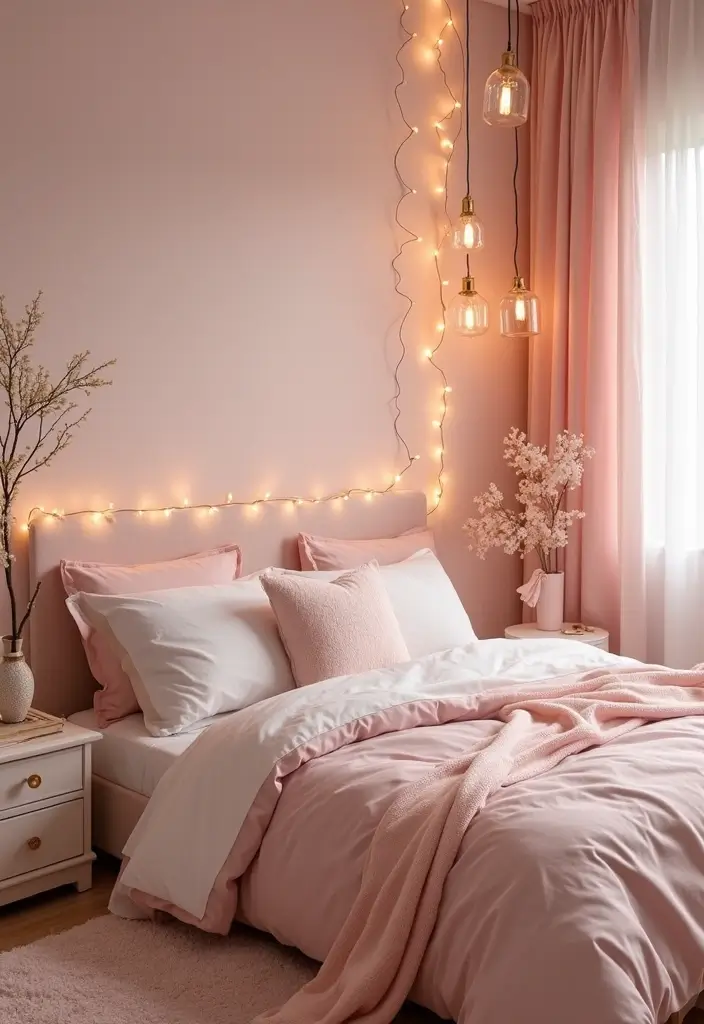 26 Aesthetic Room Color Ideas Bedroom That Make Your Space Feel Dreamy - 3. Soft Blush Pink