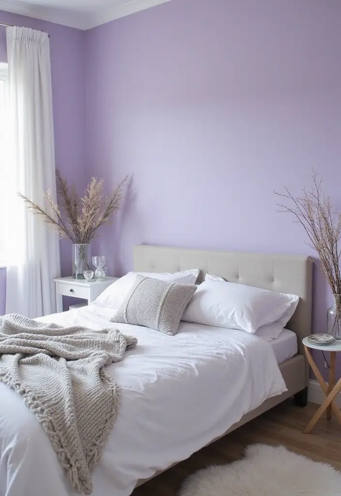 26 Aesthetic Room Color Ideas Bedroom That Make Your Space Feel Dreamy - 6. Dreamy Lavender