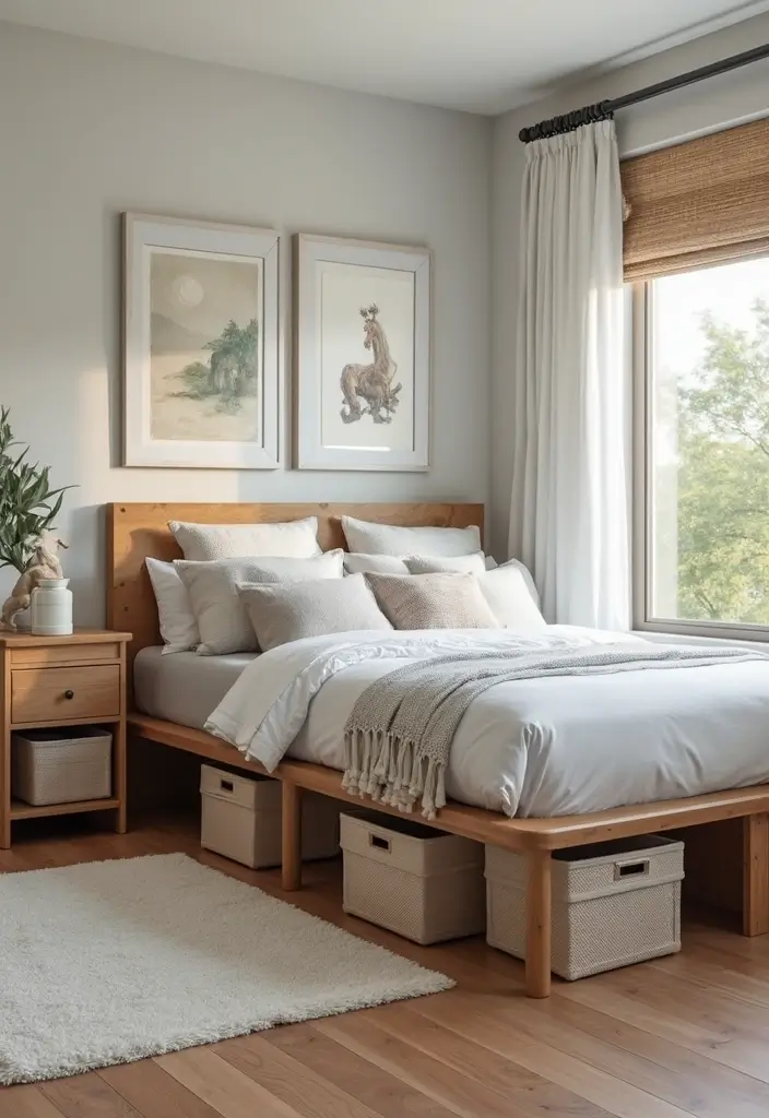 26 Bloxburg Bedroom Ideas Modern That Are Minimal and Aesthetic - 14. Under-Bed Storage