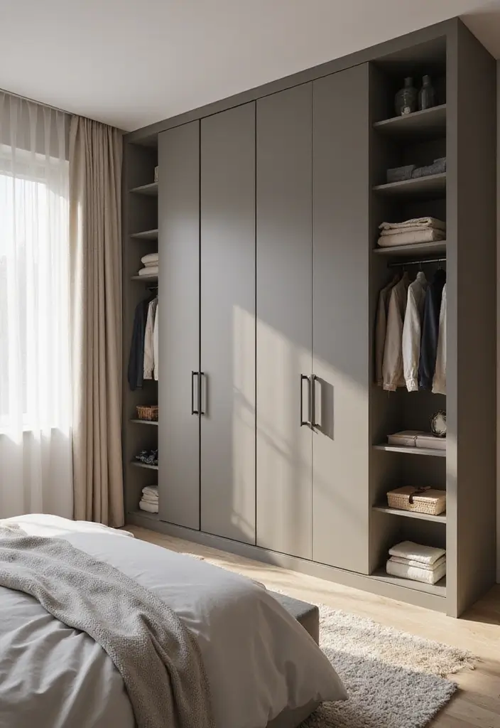 26 Bloxburg Bedroom Ideas Modern That Are Minimal and Aesthetic - 17. Functional Wardrobe Solutions