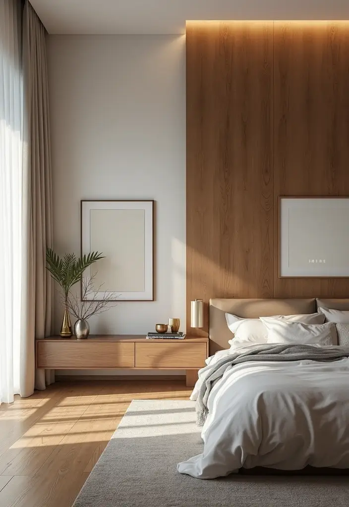 26 Bloxburg Bedroom Ideas Modern That Are Minimal and Aesthetic - 23. Functional Zone Separation