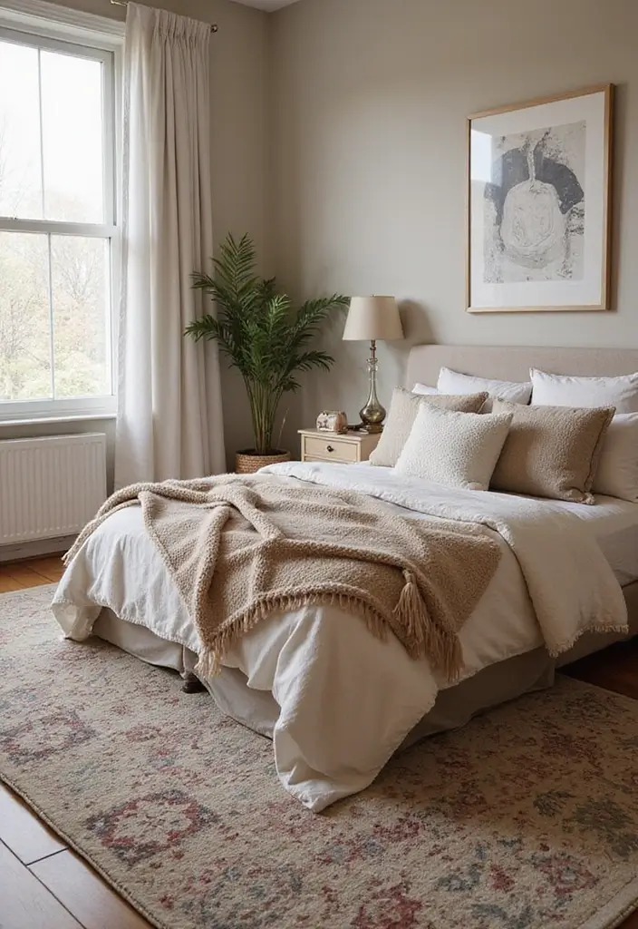 26 Bloxburg Bedroom Ideas Modern That Are Minimal and Aesthetic - 3. Cozy Textiles