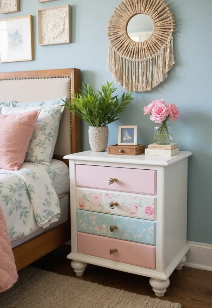 26 Small Bedroom Side Table Ideas That Feel Smart & Stylish - 12. Personalized Nightstands