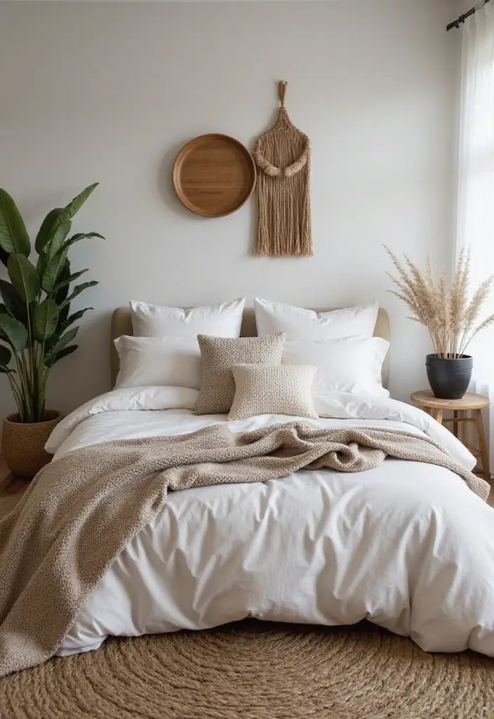 26 Teen Boho Bedroom Ideas That Feel Trendy and Creative - 1. Earthy Tones and Neutral Textiles