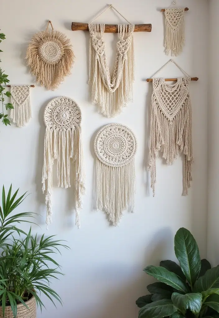 26 Teen Boho Bedroom Ideas That Feel Trendy and Creative - 2. Macramé Wall Hangings
