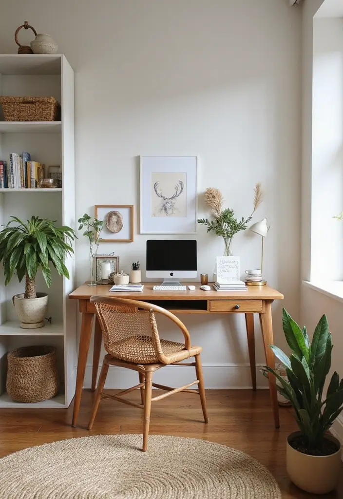 26 Teen Boho Bedroom Ideas That Feel Trendy and Creative - 26. Functional Workspaces