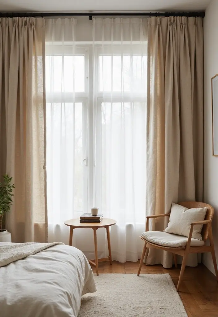 27 Bedroom Curtain Ideas Master Modern That Add Elegance and Privacy - 1. Eco-Friendly Linen Curtains