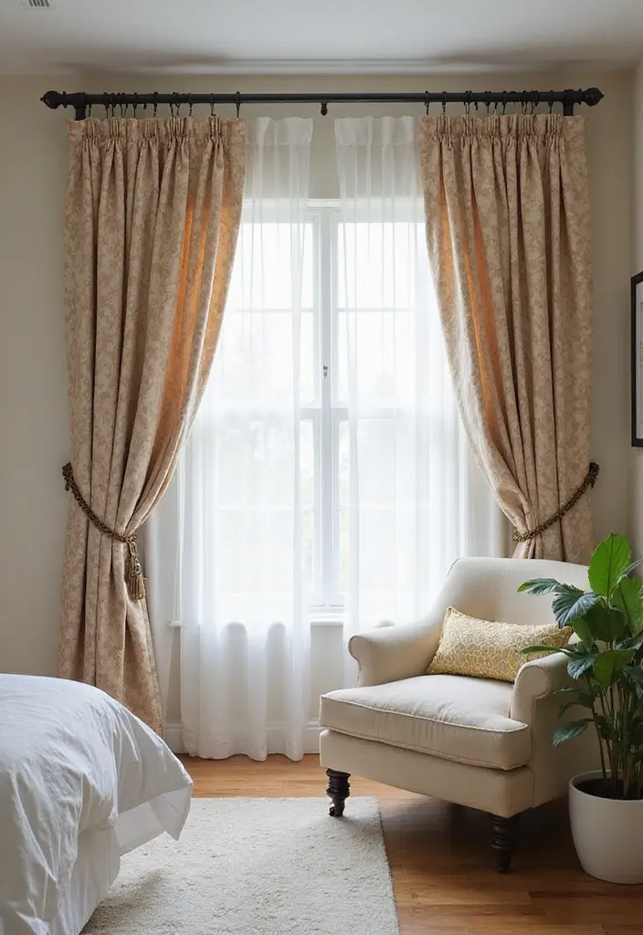 27 Bedroom Curtain Ideas Master Modern That Add Elegance and Privacy - 12. Custom Draperies for a Personal Touch