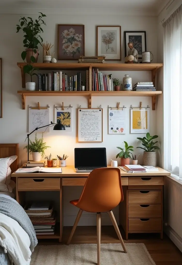 27 Corner Study Table Ideas Bedroom That Save Space Smartly - 10. Multi-functional Workstation