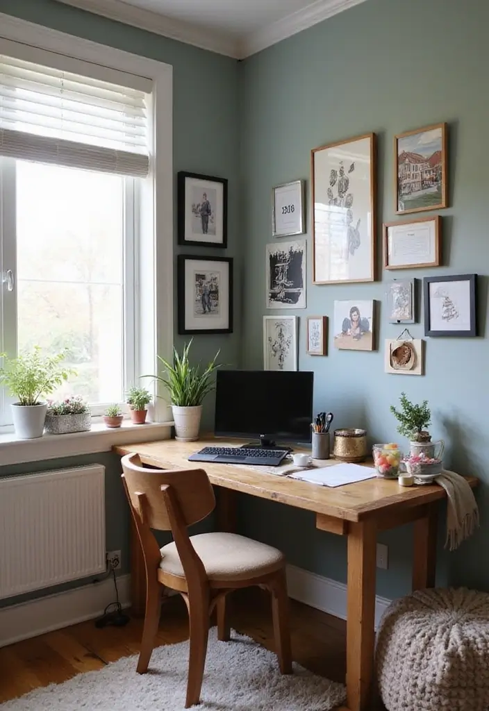 27 Corner Study Table Ideas Bedroom That Save Space Smartly - 23. Corner Desk with Personal Touches