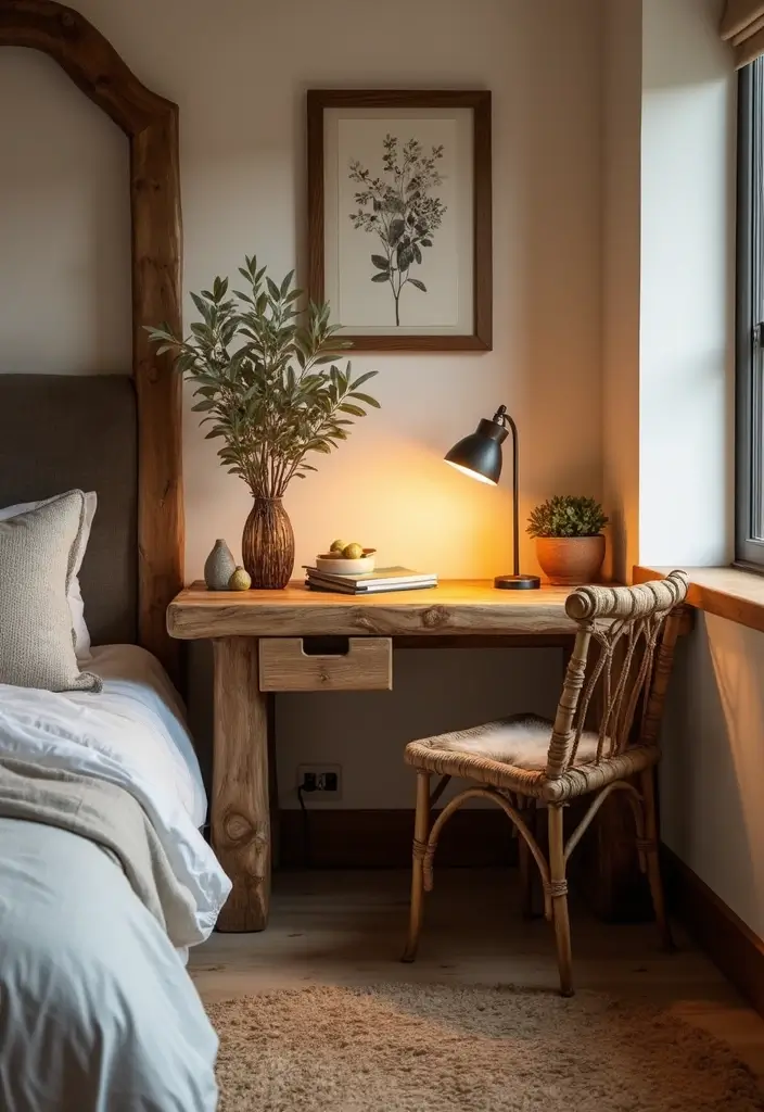 27 Corner Study Table Ideas Bedroom That Save Space Smartly - 24. Artisanal Corner Desk