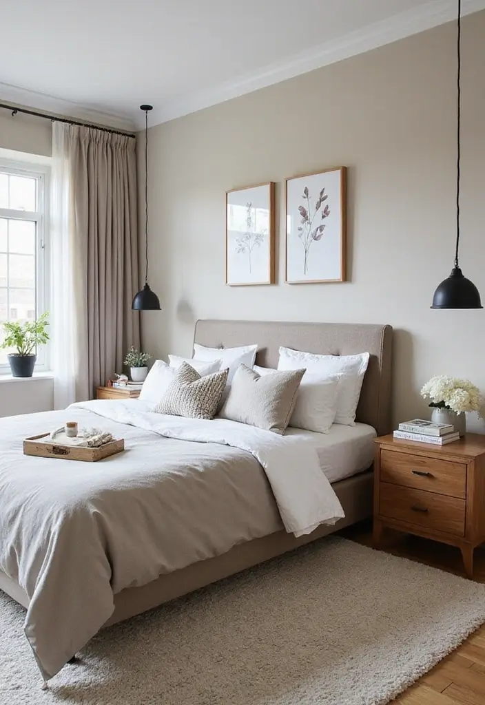 27 Main Bedroom Ideas Modern That Feel Spacious and Sleek - 15. Smart Use of Accessories