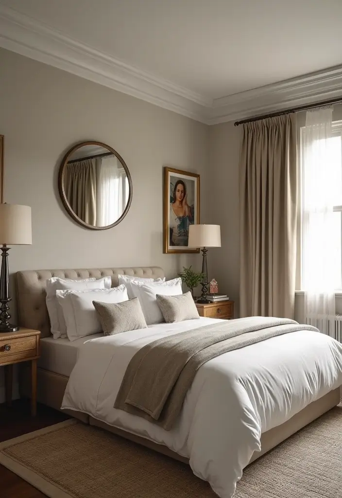 27 Main Bedroom Ideas Modern That Feel Spacious and Sleek - 19. Vintage Accents