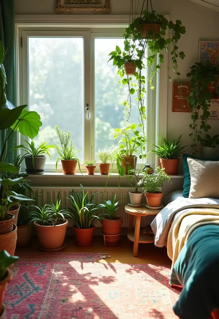 27 Teen Loft Bedroom Ideas That Are Modern and Multi-Functional - 13. Incorporating Plants
