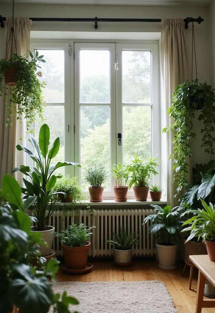 28 Girls Small Bedroom Ideas That Balance Style & Storage - 7. Indoor Plants for Freshness