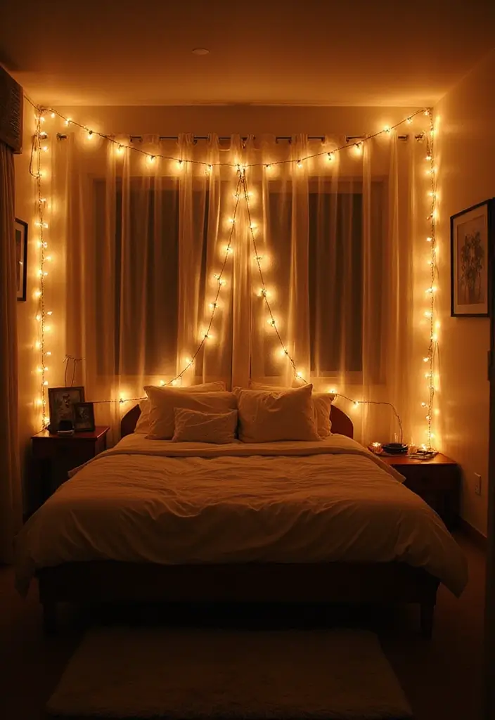 28 Girls Small Bedroom Ideas That Balance Style & Storage - 9. Fun Fairy Lights