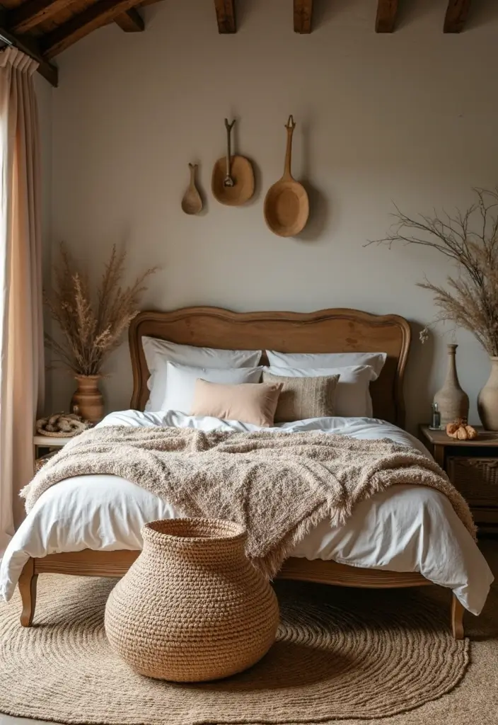 28 Rustic Brown Bedroom Ideas That Bring Natural Warmth - 28. Outdoor-Inspired Decor