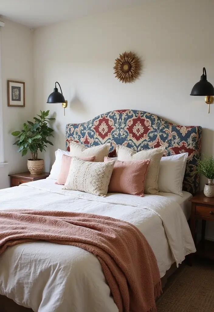 30 Bedroom Headboard Wall Ideas That Make a Bold Statement - 6. Fabric-Covered Headboards