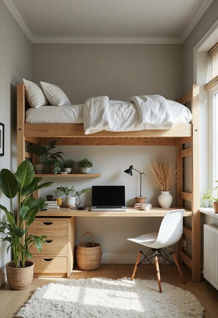 30 Bedroom Ideas for Small Spaces That Maximize Function & Style - 1. Lofted Beds for Maximum Space