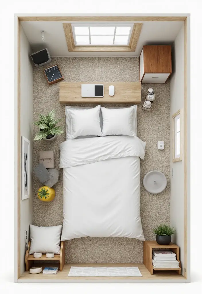 30 Bedroom Ideas for Small Spaces That Maximize Function & Style - 30. Create Zones within the Space