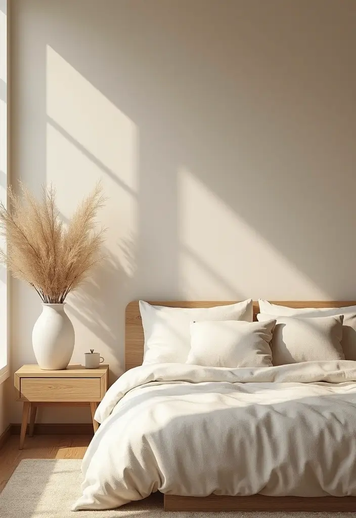 30 Beige Aesthetic Bedroom Ideas That Feel Calm & Minimalist - 1. Soft Beige Walls with Textured Accents