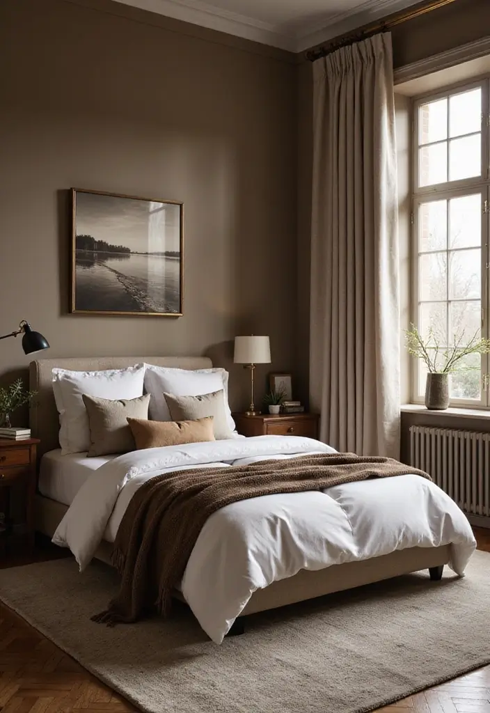 30 Brown Wall Bedroom Ideas That Bring Earthy Elegance - 13. Monochrome Brown Palette