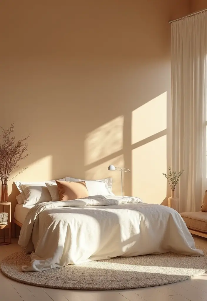 30 Brown Wall Bedroom Ideas That Bring Earthy Elegance - 16. Warm Sandy Tones