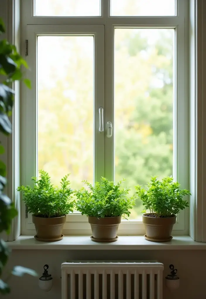 30 Fake Ivy Decor Bedroom Ideas That Bring Nature Inside - 11. Faux Ivy on Windowsills