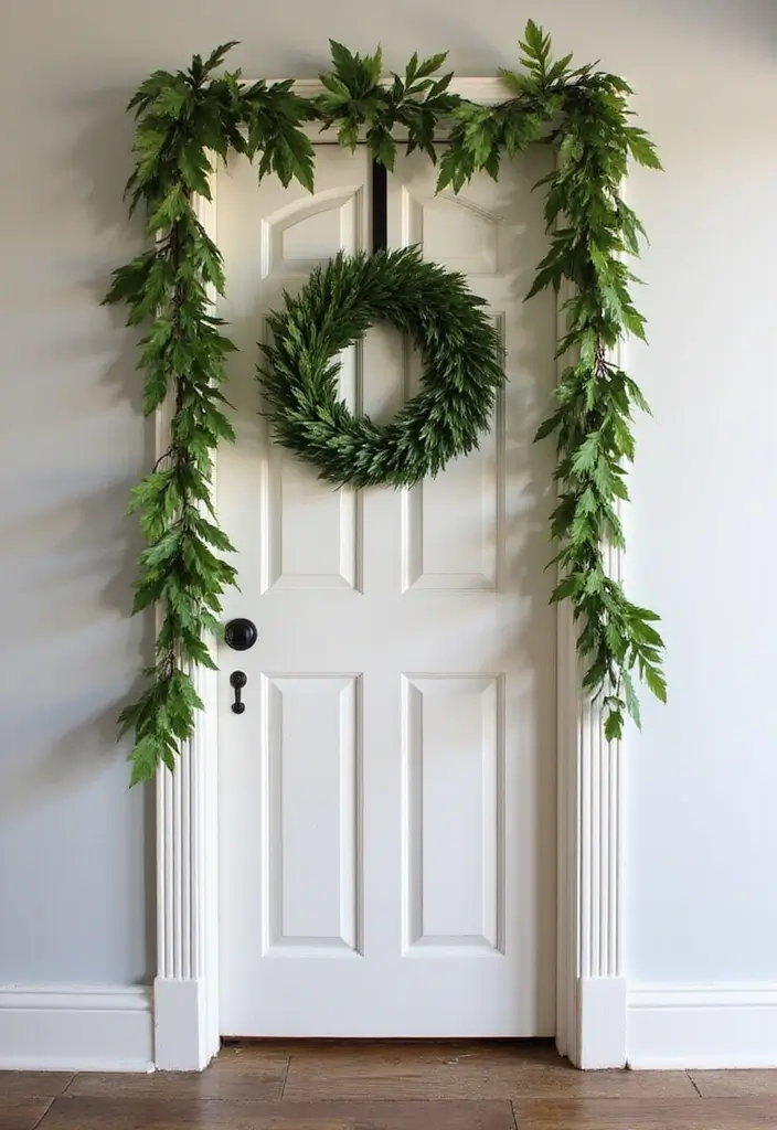 30 Fake Ivy Decor Bedroom Ideas That Bring Nature Inside - 16. Ivy as a Door Decor