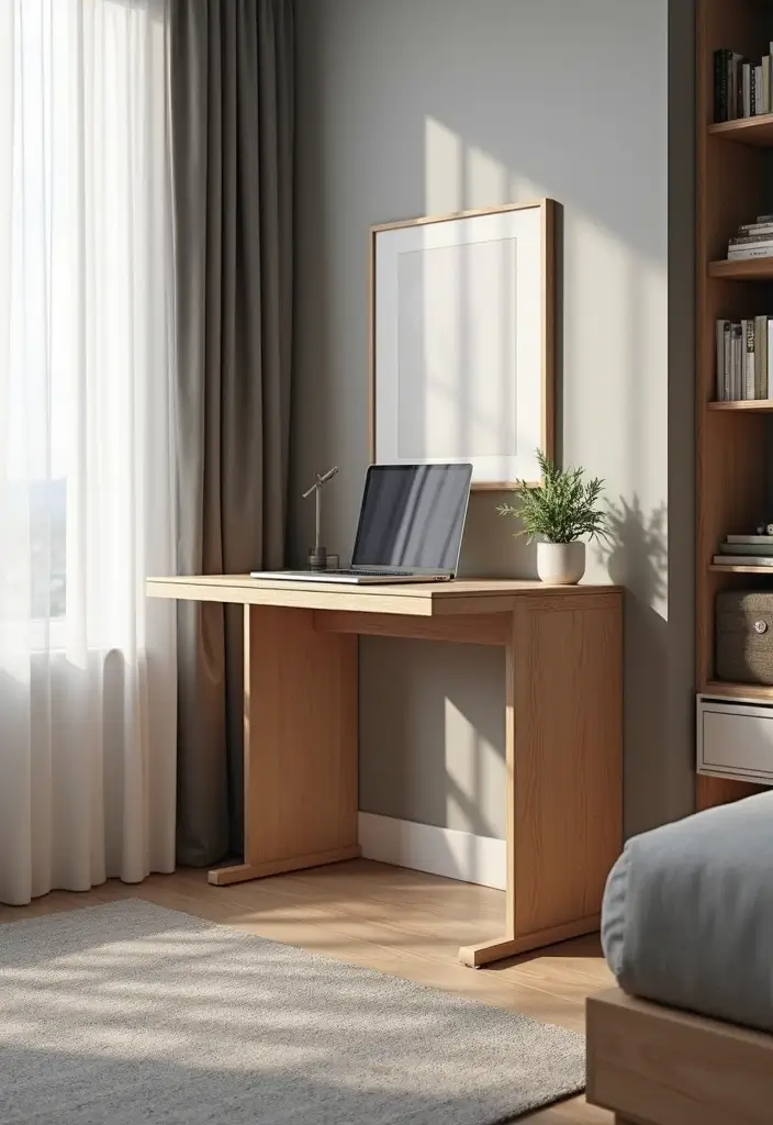 30 Folding Study Table Ideas Bedroom That Save Space Smartly - 13. Modular Folding Desk