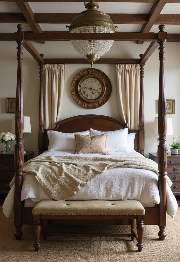30 Four Poster Bedroom Ideas That Feel Regal & Dreamy - 25. Layered Textures