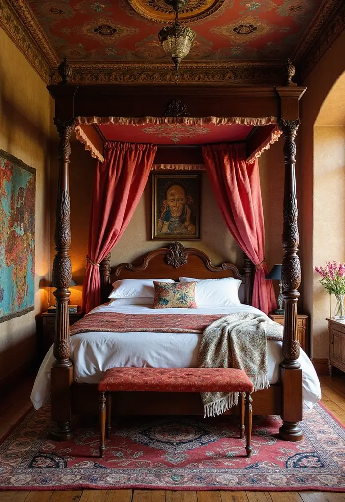 30 Four Poster Bedroom Ideas That Feel Regal & Dreamy - 8. Exotic Retreat